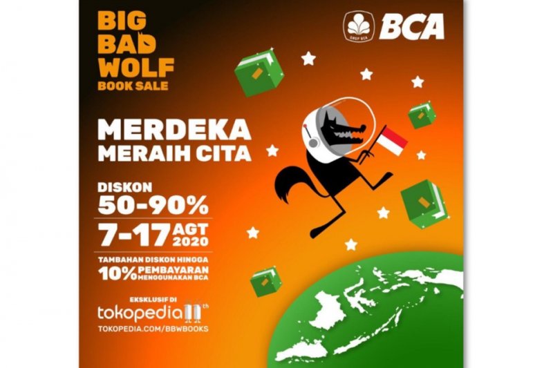 Big Bad Wolf kembali hadir di Tokopedia mulai 7 Agustus