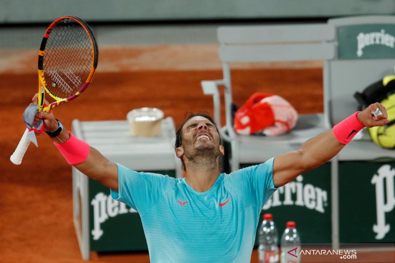 Nadal ke semifinal Roland Garros ke-13 kali setelah kalahkan Sinner