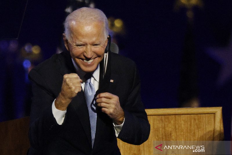 Joe Biden rayakan kemenangannya dalam Pilpres AS