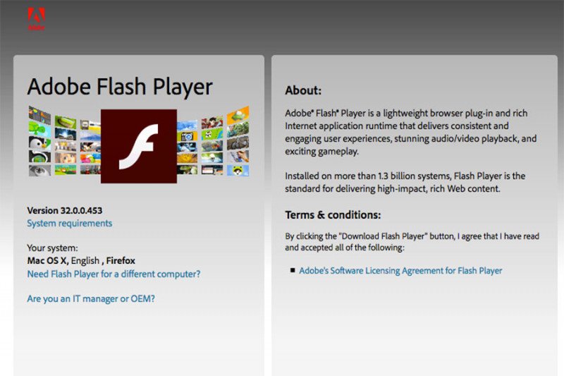 Adobe setop dukungan Flash Player mulai akhir tahun ini