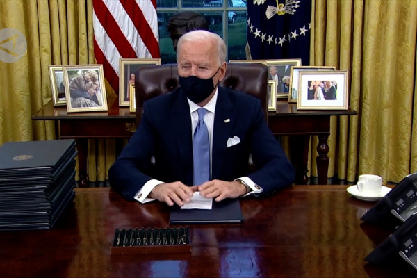 Kerja hari pertama Biden di Gedung Putih