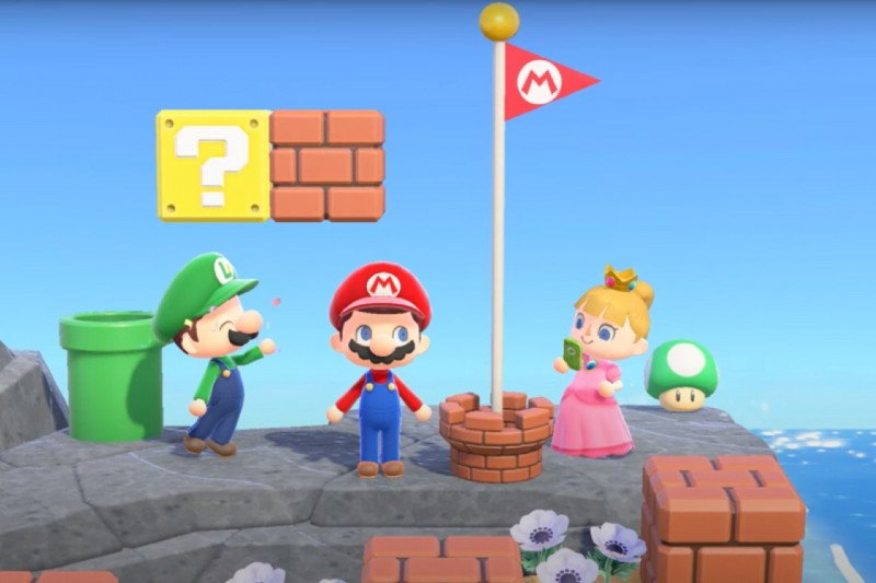 &#8220;Animal Crossing&#8221; tambahkan item bertema Mario bulan ini