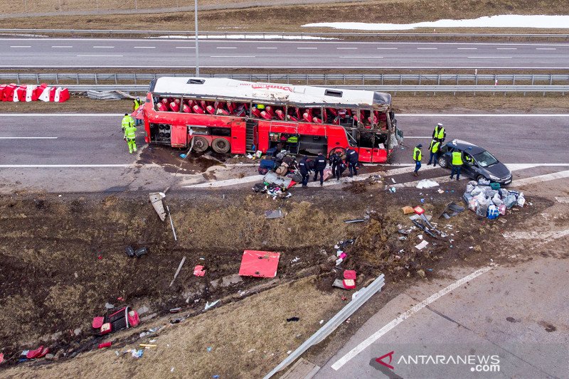Kecelakaan bus Ukraina di jalanan Polandia