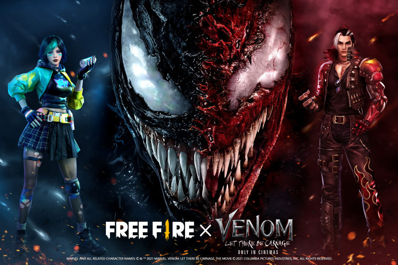 Konten &#8220;Venom: Let There Be Carnage&#8221; akan hadir di game Free Fire