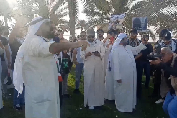 Warga di Kuwait City gelar unjuk rasa untuk dukung Palestina