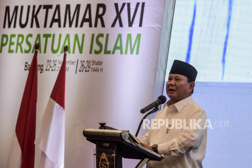 Puji Presiden di Muktamar Persis, Prabowo: Saya Akui Pak Jokowi Unggul Segala Hal